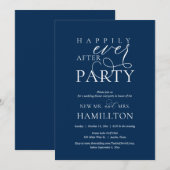 Glücklicherweise immer nach der Hochzeit Abendesse Einladung (Vorne/Hinten)