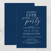 Glücklicherweise immer nach der Hochzeit Abendesse Einladung (Vorne/Hinten)