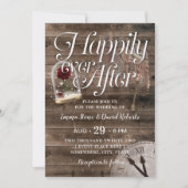 Glücklicherweise immer nach der Hochzeit der Rusti Einladung (Vorderseite)