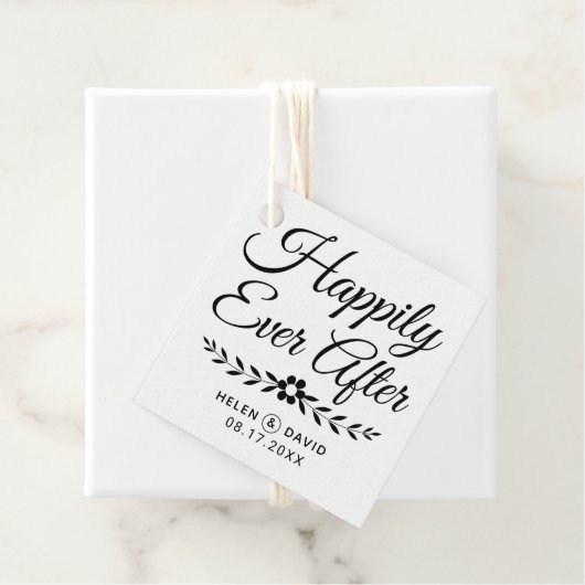 Glücklicherweise immer nach der Hochzeit der schwa Geschenkanhänger (Beispiel)