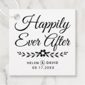 Glücklicherweise immer nach der Hochzeit der schwa Geschenkanhänger (Vorderseite)