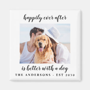 Glücklicherweise immer nach der Hochzeit des Foto Magnet