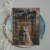 Glücklicherweise immer nach der Hochzeit des Fotos Einladung