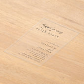 Glücklicherweise immer nach der Hochzeit des Party Acryleinladungen (Ablage )