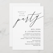 Glücklicherweise immer nach der Hochzeit Elopement Einladung (Vorne/Hinten)