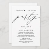 Glücklicherweise immer nach der Hochzeit Elopement Einladung (Vorne/Hinten)