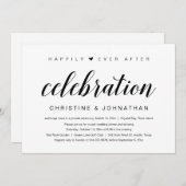 Glücklicherweise immer nach der Hochzeit Elopement Einladung (Vorne/Hinten)