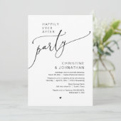 Glücklicherweise immer nach der Hochzeit Elopement Einladung (Stehend Vorderseite)