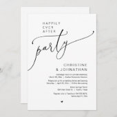 Glücklicherweise immer nach der Hochzeit Elopement Einladung (Vorne/Hinten)