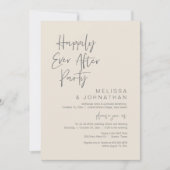 Glücklicherweise immer nach der Hochzeit Elopement Einladung (Vorderseite)