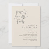 Glücklicherweise immer nach der Hochzeit Elopement Einladung (Vorderseite)