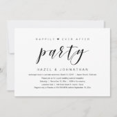 Glücklicherweise immer nach der Hochzeit Elopement Einladung (Vorderseite)