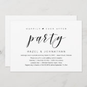 Glücklicherweise immer nach der Hochzeit Elopement Einladung (Vorne/Hinten)