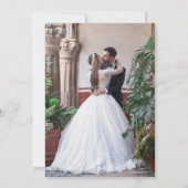 Glücklicherweise immer nach der Hochzeit mit blaue Einladung (Rückseite)