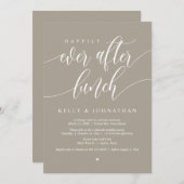 Glücklicherweise immer nach der Hochzeit Mittagess Einladung (Vorne/Hinten)
