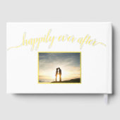 Glücklicherweise immer nach der Hochzeit von Gold- Gästebuch (Rückseite)