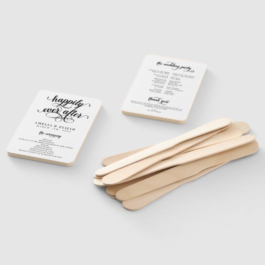 Glücklicherweise immer nach der Hochzeit Zeremonie Fächer (Non-assembled)