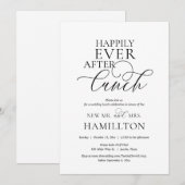 Glücklicherweise immer nach der Hochzeitsfeier Einladung (Vorne/Hinten)