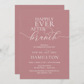 Glücklicherweise immer nach der Hochzeitsfeier Einladung (Vorne/Hinten)