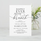 Glücklicherweise immer nach der Hochzeitsfeier Einladung (Stehend Vorderseite)