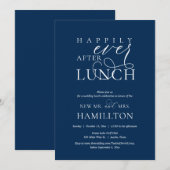 Glücklicherweise immer nach der Hochzeitsfeier Einladung (Vorne/Hinten)