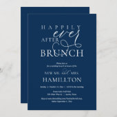 Glücklicherweise immer nach der Hochzeitsfeier Einladung (Vorne/Hinten)