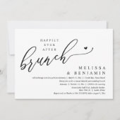 Glücklicherweise immer nach der Hochzeitsfeier Einladung (Vorderseite)