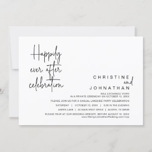 Glücklicherweise immer nach der Hochzeitsfeier Einladung