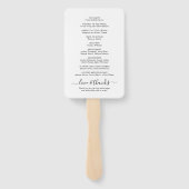 Glücklicherweise immer nach der Hochzeitsfeier Fächer (Rückseite)