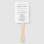 Glücklicherweise immer nach der Hochzeitsfeier Fächer (Vorderseite)