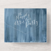 Glücklicherweise immer nach der Hochzeitsfeier Fot All In One Einladung (Rückseite)