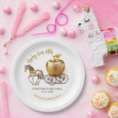 Glücklicherweise immer nach der Karamellappel-Gast Pappteller (Party)