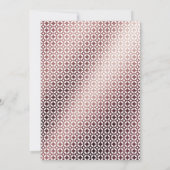 Glücklicherweise immer nach der Rose Gold Hochzeit Einladung (Rückseite)