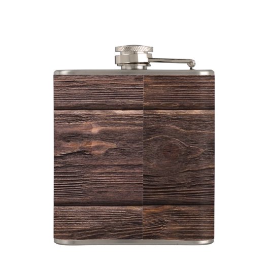 Glücklicherweise immer nach der Rustikal-Braun-Hoc Flachmann (Rückseite)