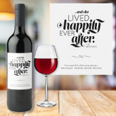 Glücklicherweise immer nach der Scheidung Frau sch Weinetikett