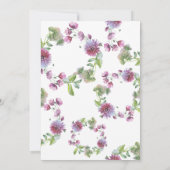 Glücklicherweise immer nach der Wasserfarbe Wildbl Einladung (Rückseite)