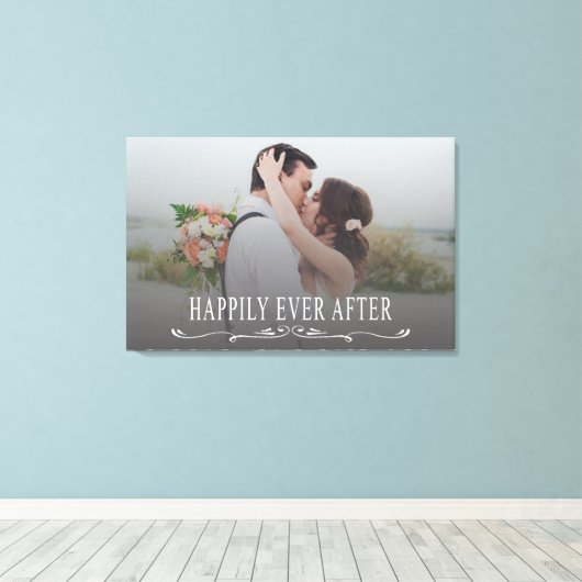 Glücklicherweise immer nach einem eleganten Script Leinwanddruck (Insitu (Holzboden))