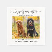 Glücklicherweise immer nach einer benutzerdefinier serviette (Vorderseite)