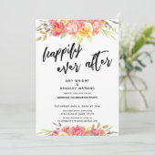 Glücklicherweise immer nach einer blutigen Hochzei Einladung (Stehend Vorderseite)