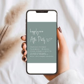 Glücklicherweise immer nach einer grünen Hochzeits Einladung