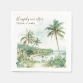 Glücklicherweise immer nach einer Hochzeit am Stra Serviette (Vorderseite)