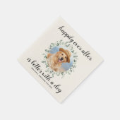 Glücklicherweise immer nach Eukalyptus Custom Foto Serviette (Ecke)