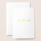 Glücklicherweise immer nach Gold/Silberhochzeit Gl Folienkarte (Rückseite mit Umschlag)