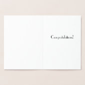 Glücklicherweise immer nach Gold/Silberhochzeit Gl Folienkarte (Innenseite)