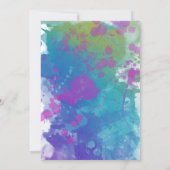 Glücklicherweise immer nach goldfarbenem Künstleri Einladung (Rückseite)