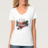 Glücklicherweise immer nach gotischem Grunge T-Shirt (Vorderseite)