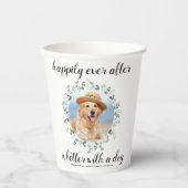 Glücklicherweise immer nach Grün Haustier Foto Hoc Pappbecher (Vorderseite)