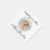 Glücklicherweise immer nach Grün Haustier Foto Hoc Serviette (Ecke)