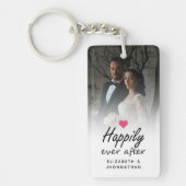 Glücklicherweise immer nach heiß rosa Herz Foto Ke Schlüsselanhänger (Vorderseite)