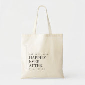 Glücklicherweise immer nach Hochzeit Begrüßung Tot Tragetasche (Vorne)